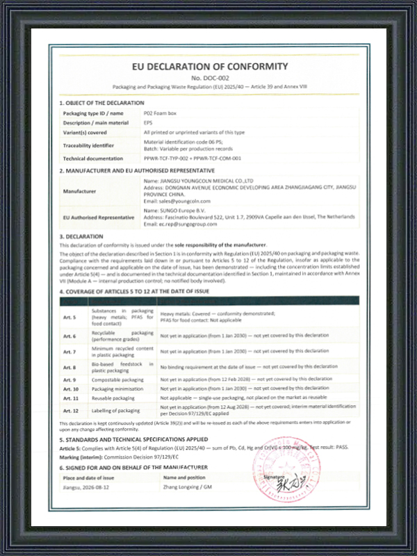 EU Declaration Of Conformity DOC-002