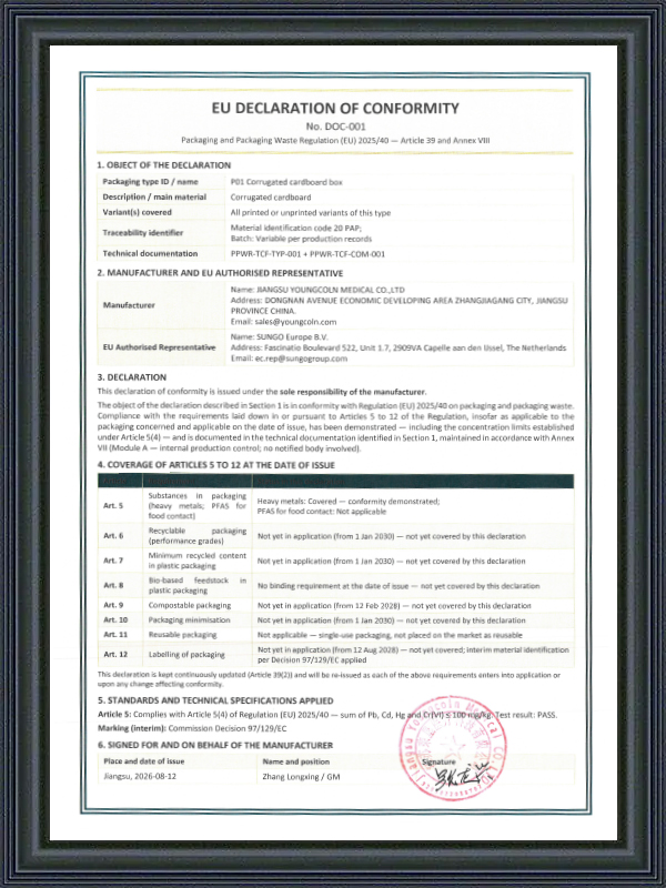 EU Declaration Of Conformity DOC-001 