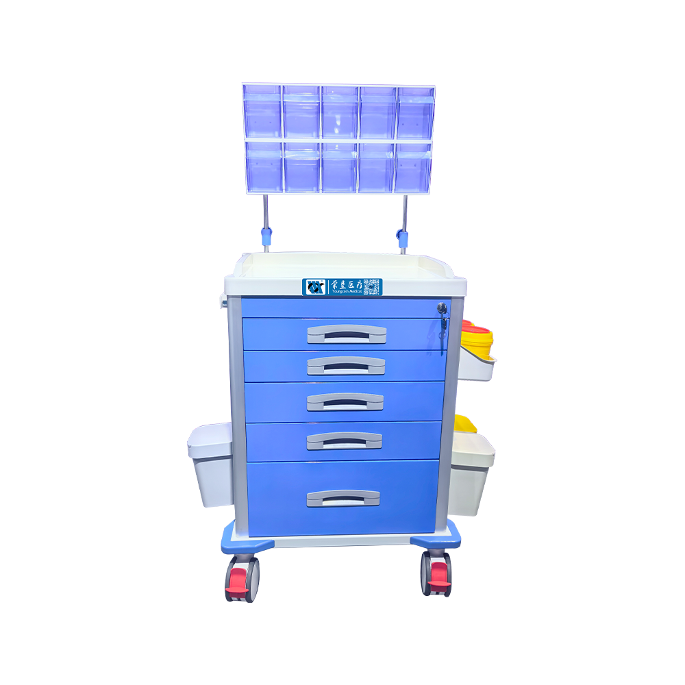 BDT8155 Mobile Hospital Locking Anesthesia Cart