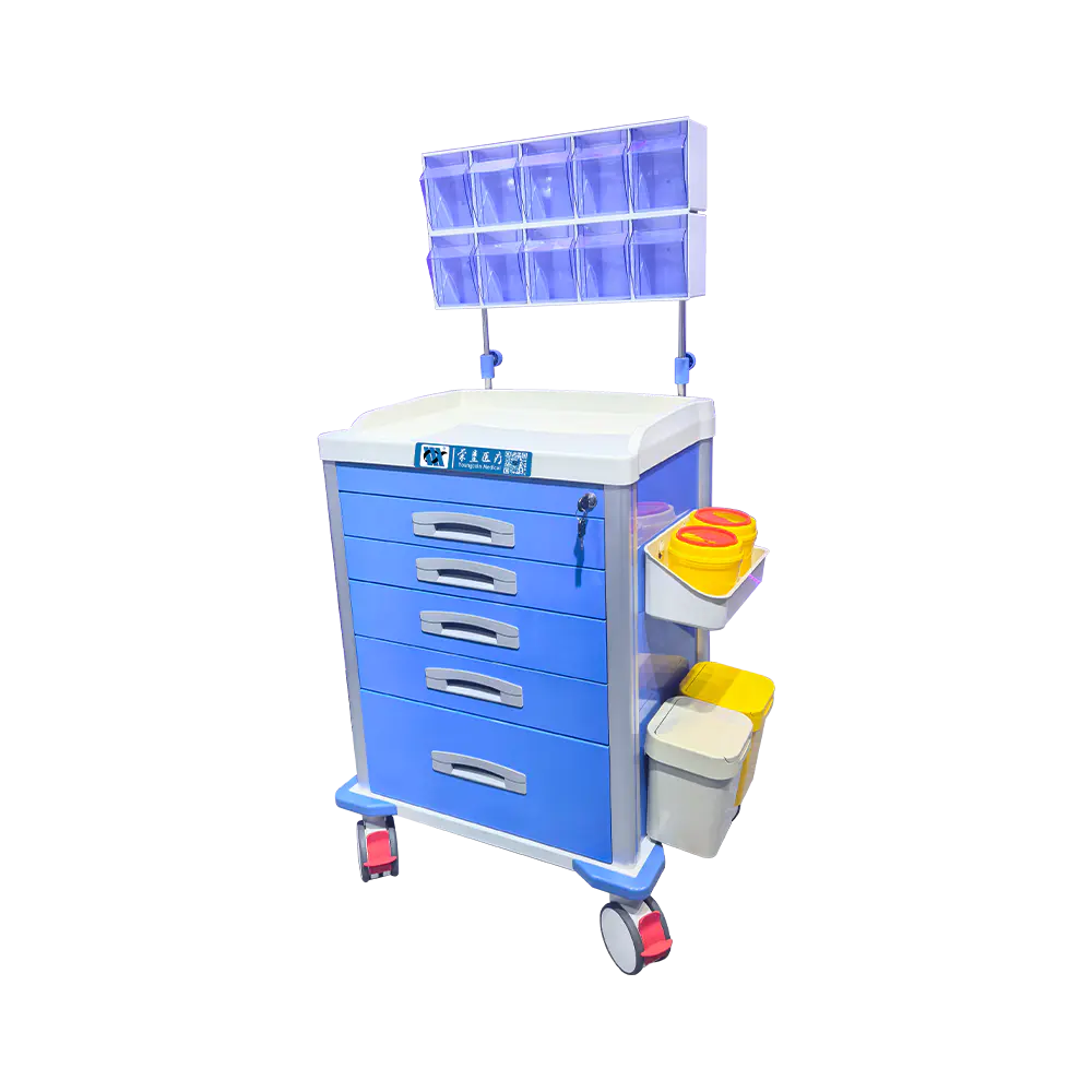 BDT8155 Mobile Hospital Locking Anesthesia Cart