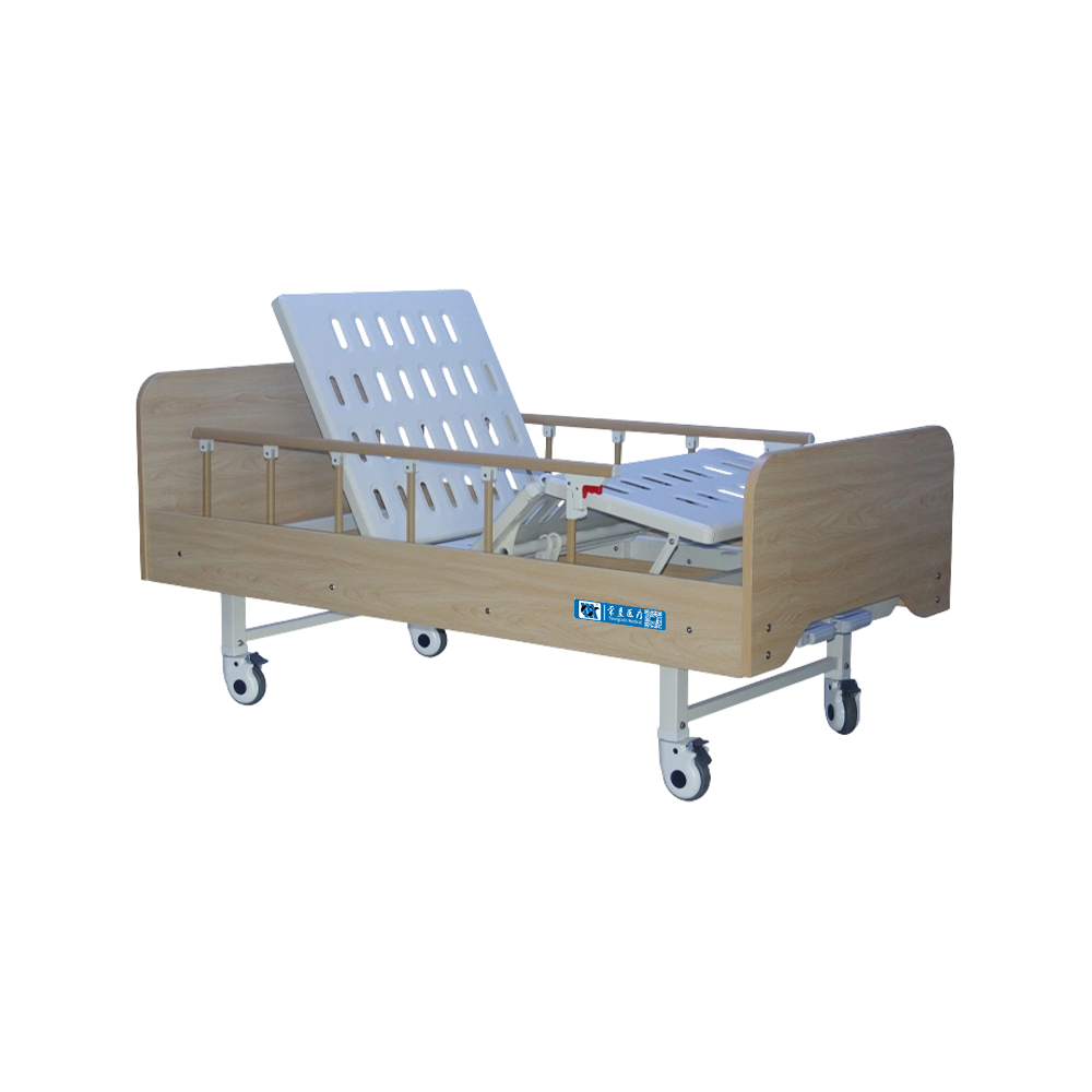 YC-T2011L Manual Home-Care Bed with Wooden Headboard