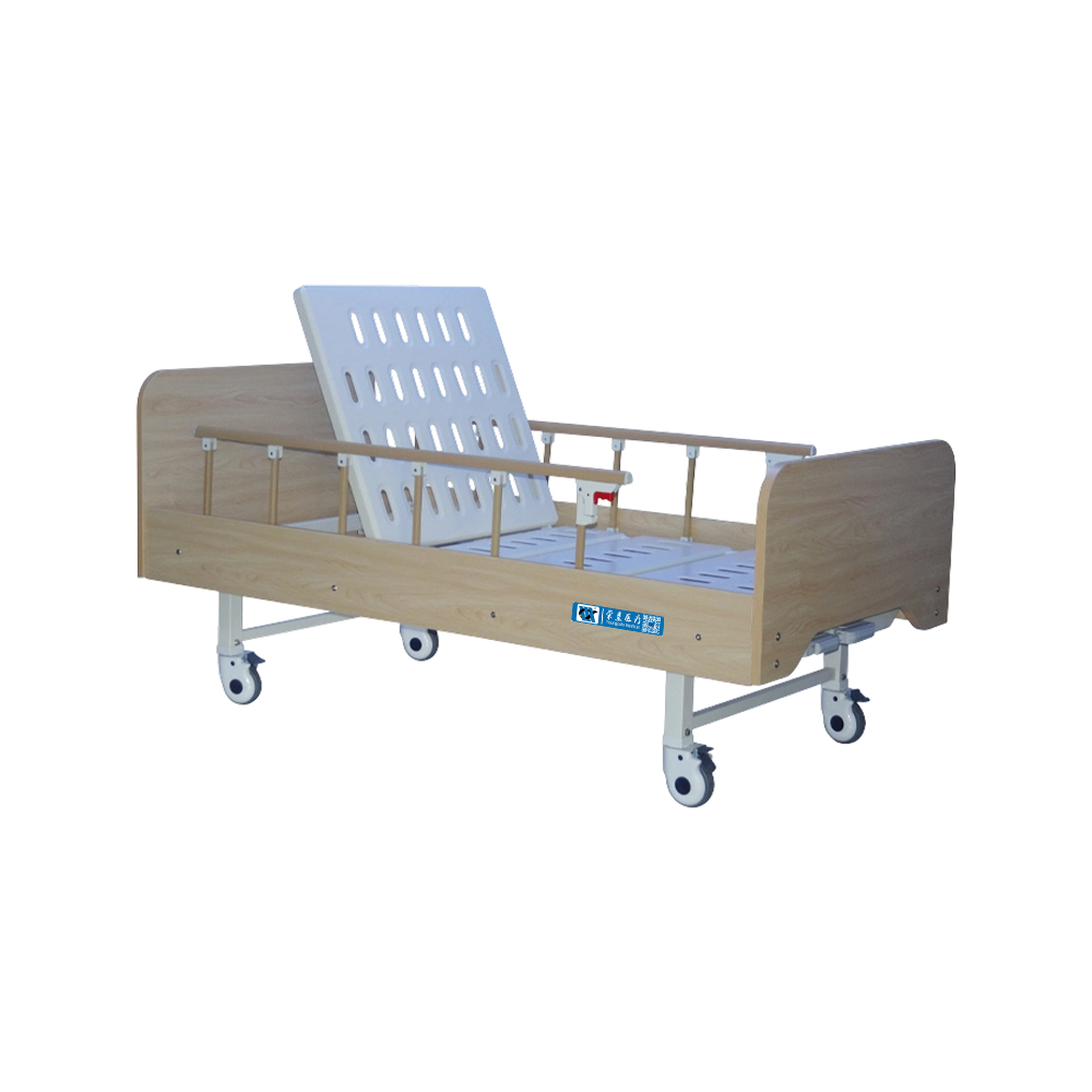 YC-T2011L Manual Home-Care Bed with Wooden Headboard