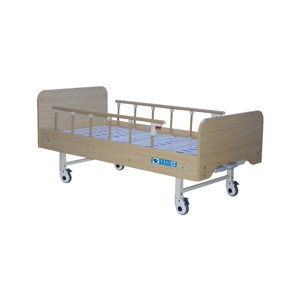 YC-T2011L Manual Home-Care Bed with Wooden Headboard