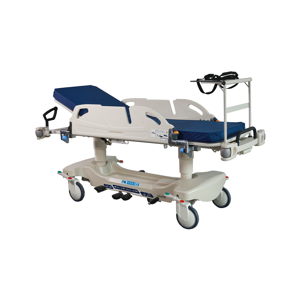 BDEC07 Medical Hydraulic High and Low Lifting System Patient Transport Stretcher Trolley 