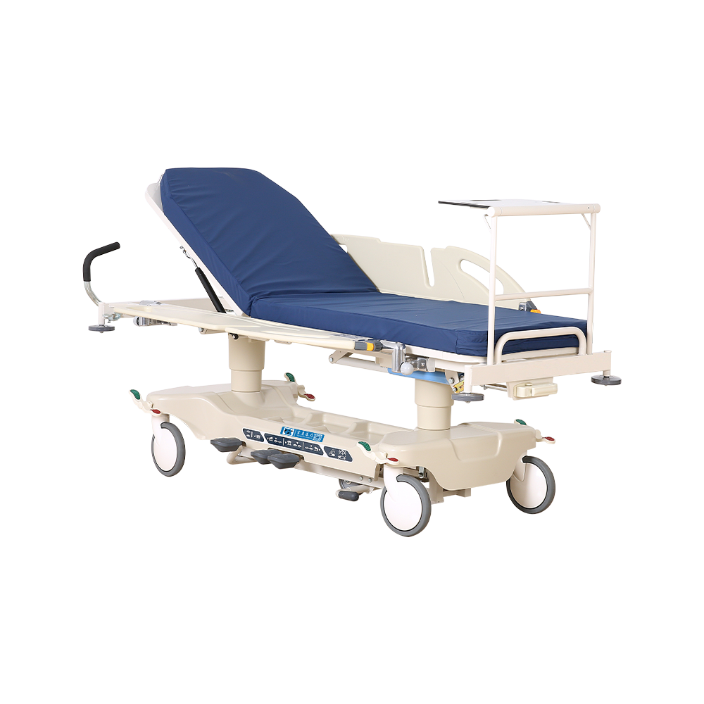 BDEC07 Medical Hydraulic High and Low Lifting System Patient Transport Stretcher Trolley 