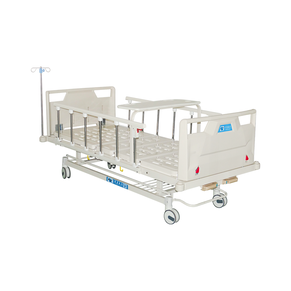 YC-T2611K Manual 2 Cranks Hospital Bed with Dinner Table