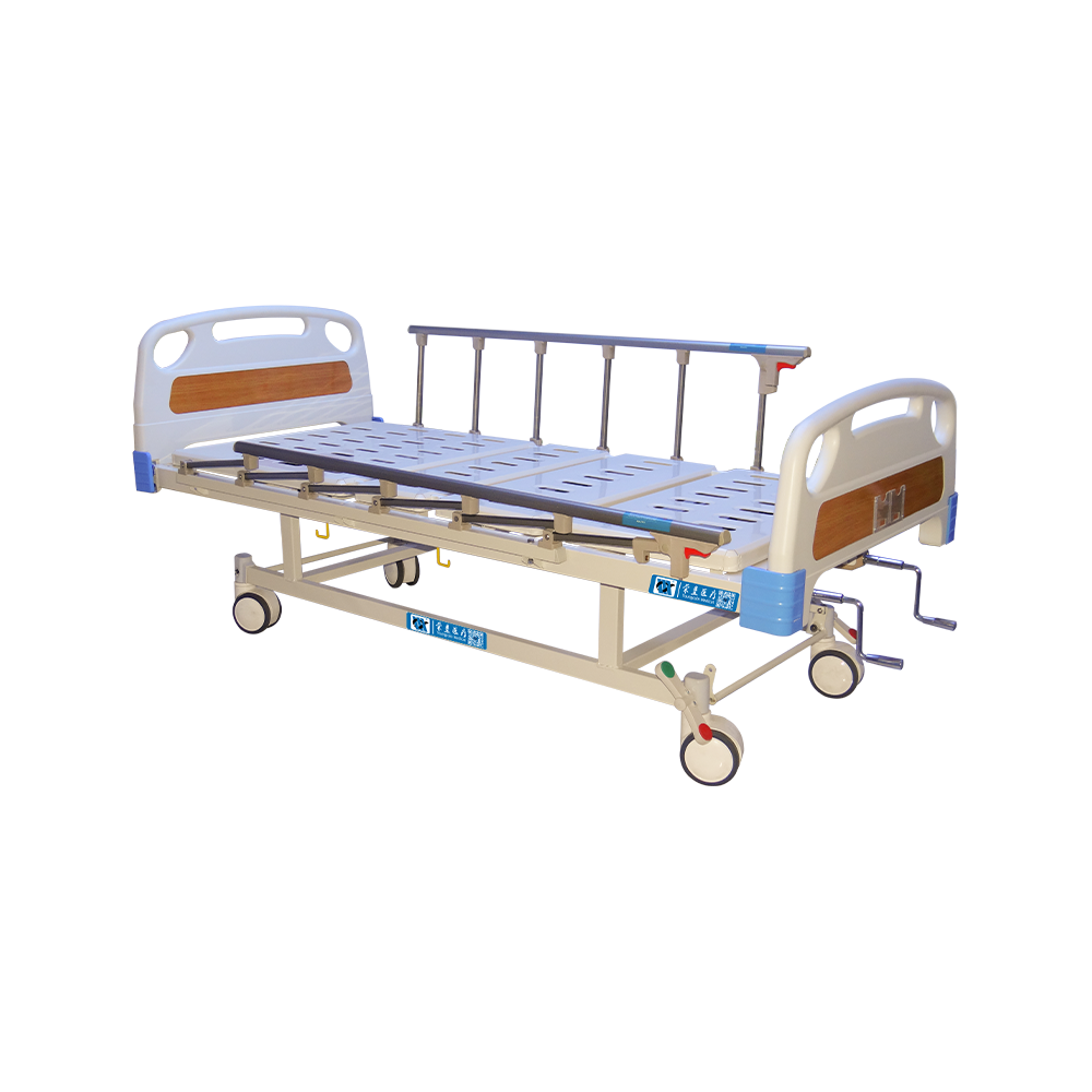 YC-T2611K Manual 2 Cranks Hospital Bed with Dinner Table