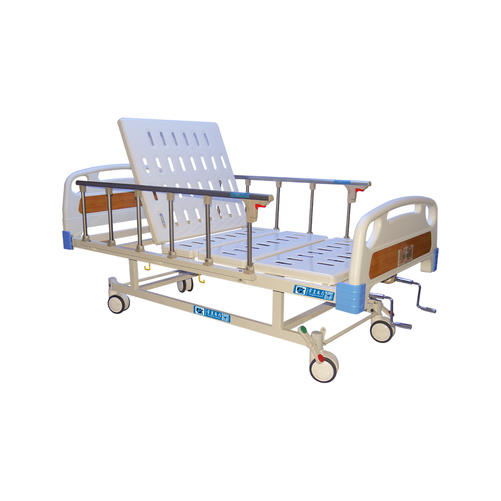 YC-T2611K Manual 2 Cranks Hospital Bed with Dinner Table