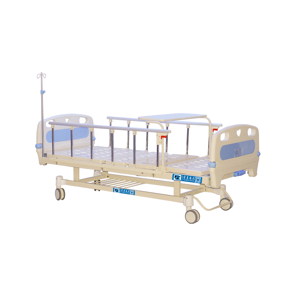 YC-T2611K Manual 2 Cranks Hospital Bed with Dinner Table