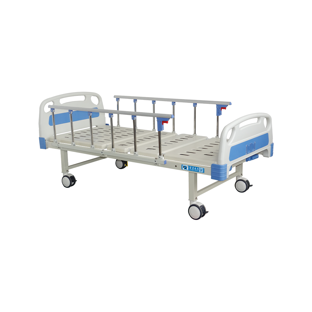 YC-T2611L(I) Manual Hospital Bed with Collapsible Aluminum Railing