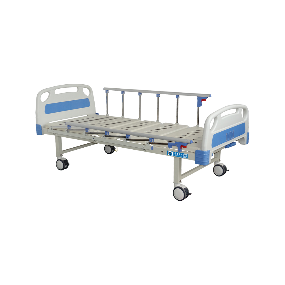 YC-T2611L(I) Manual Hospital Bed with Collapsible Aluminum Railing