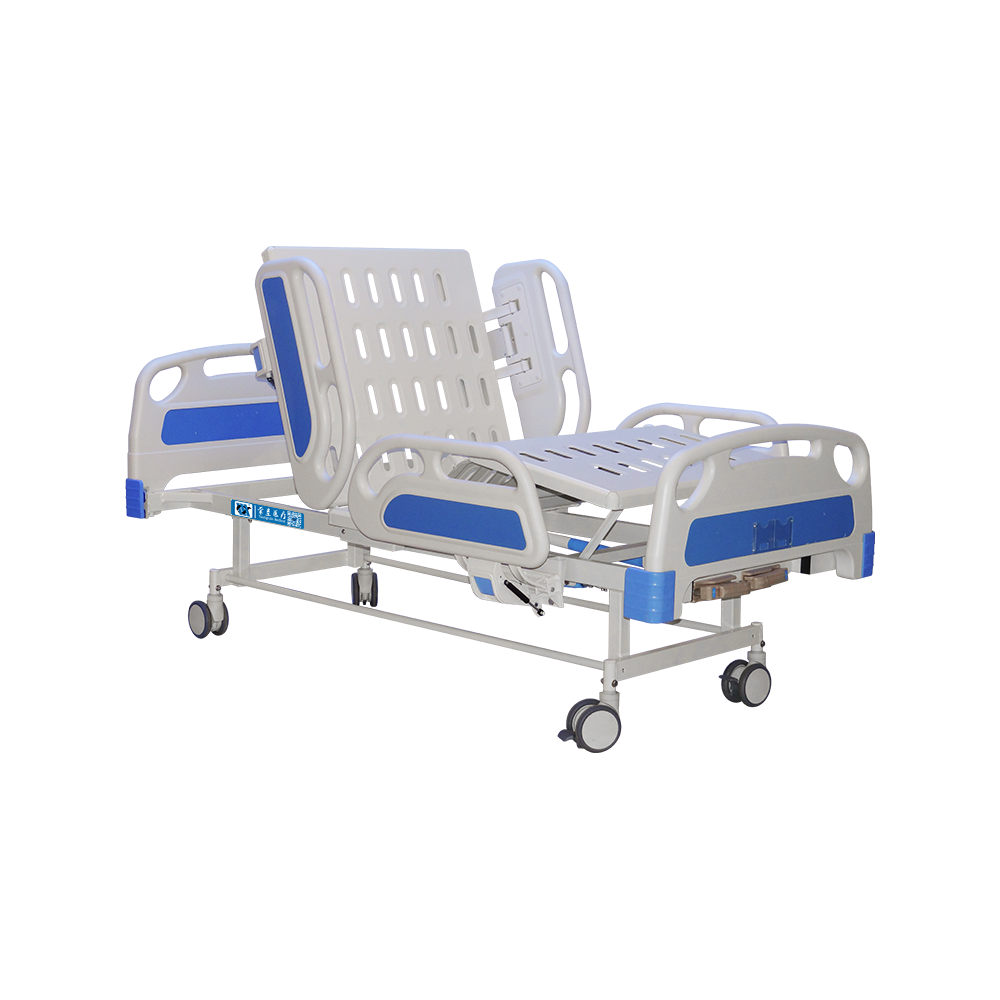 YC-T2618L Manual 2 Cranks Hospital Bed with ABS Guardrails