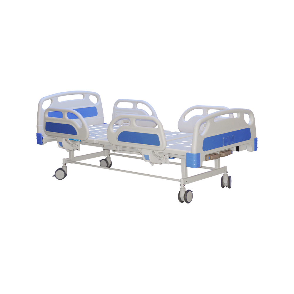 YC-T2618L Manual 2 Cranks Hospital Bed with ABS Guardrails