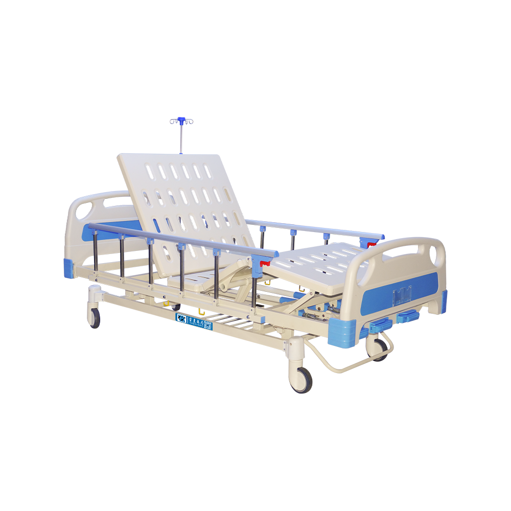 YC-T3611K  Manual 3 Cranks Hospital Bed with Silent Wheel 