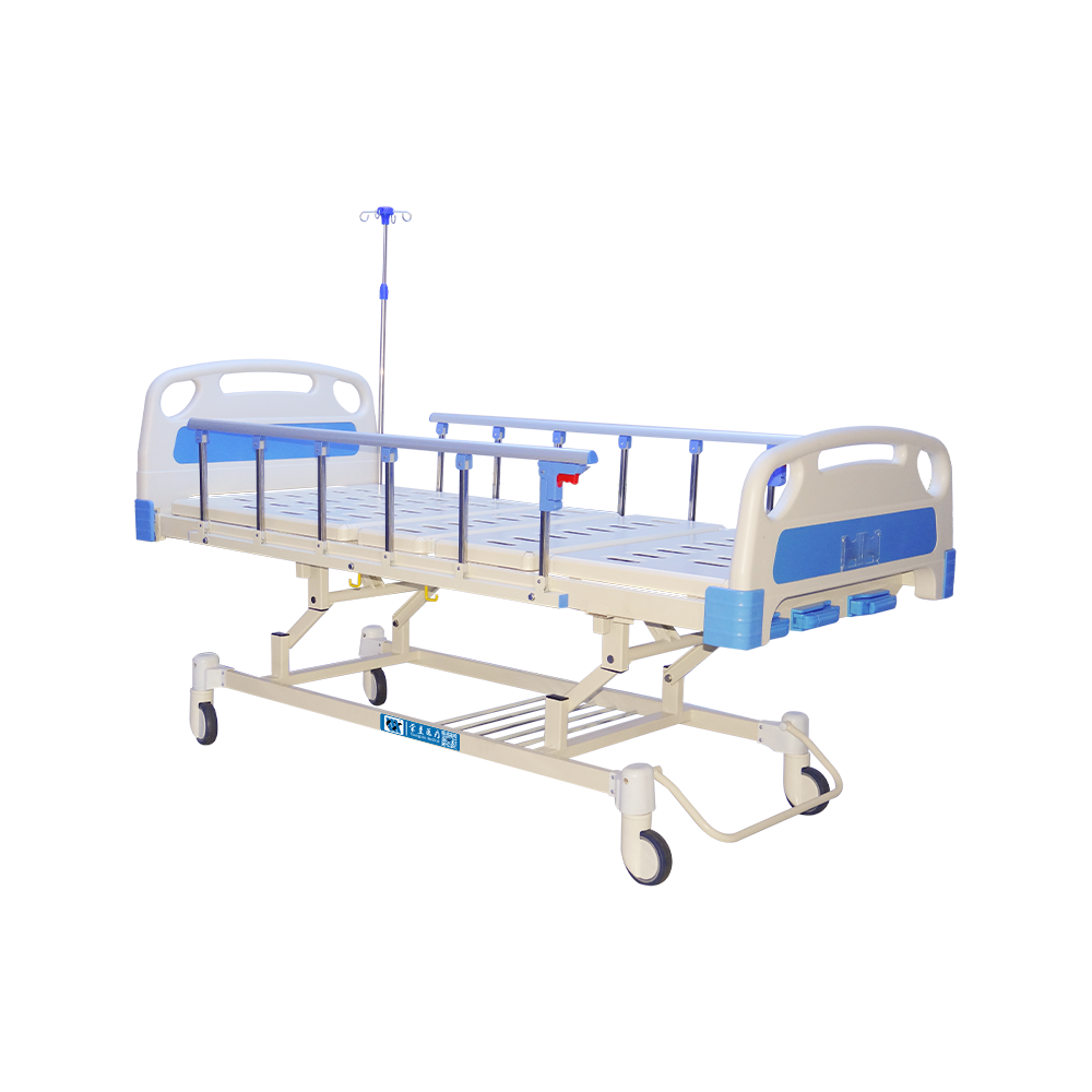 YC-T3611K  Manual 3 Cranks Hospital Bed with Silent Wheel 