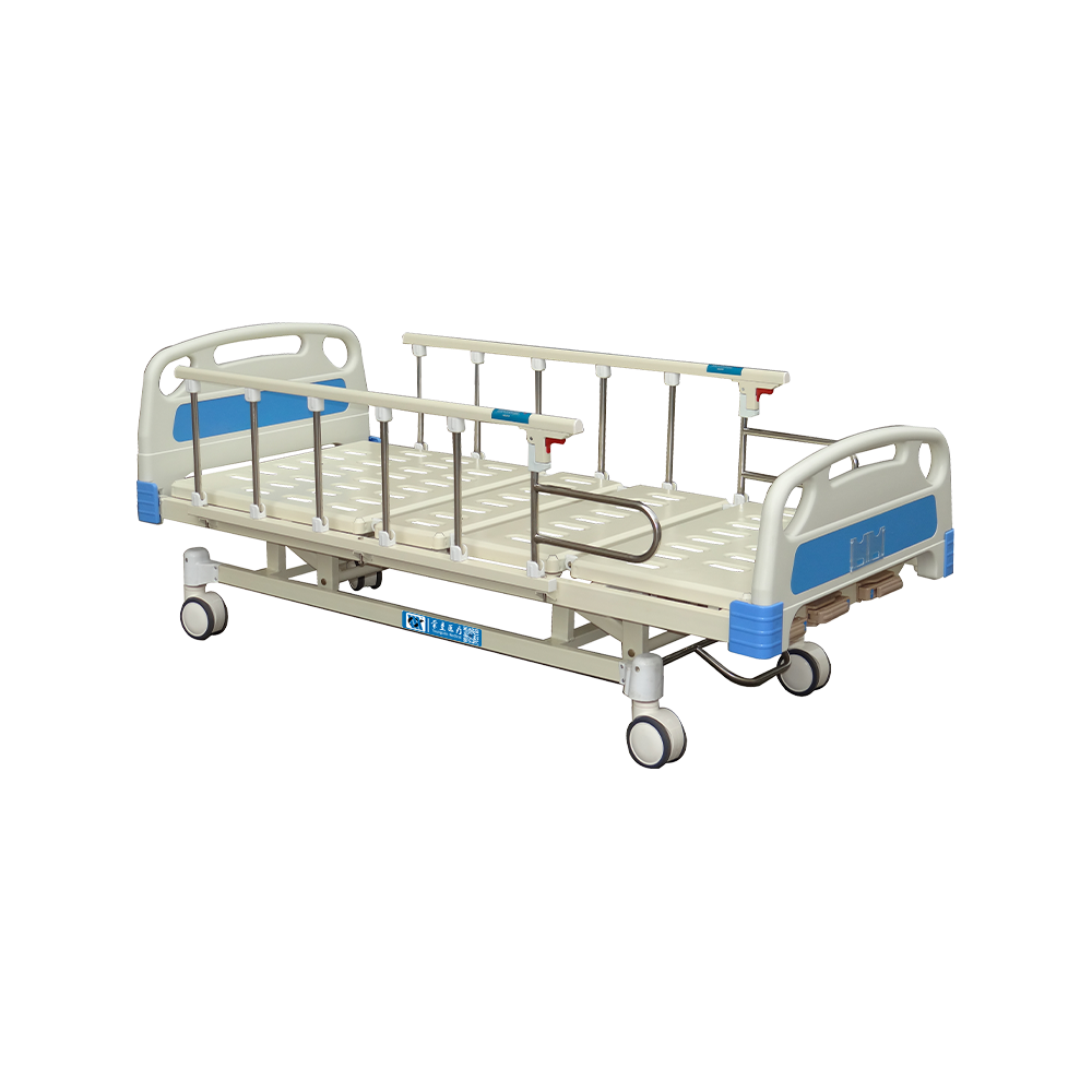 YC-T3611K  Manual 3 Cranks Hospital Bed with Silent Wheel 