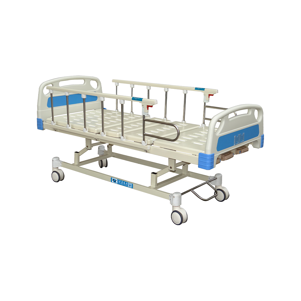 YC-T3611K  Manual 3 Cranks Hospital Bed with Silent Wheel 