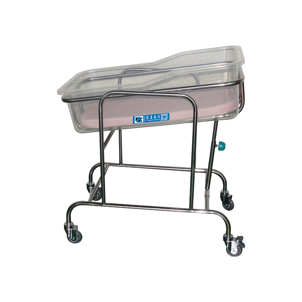 BDB03 Manual Adjustable Hospital Style Baby Crib