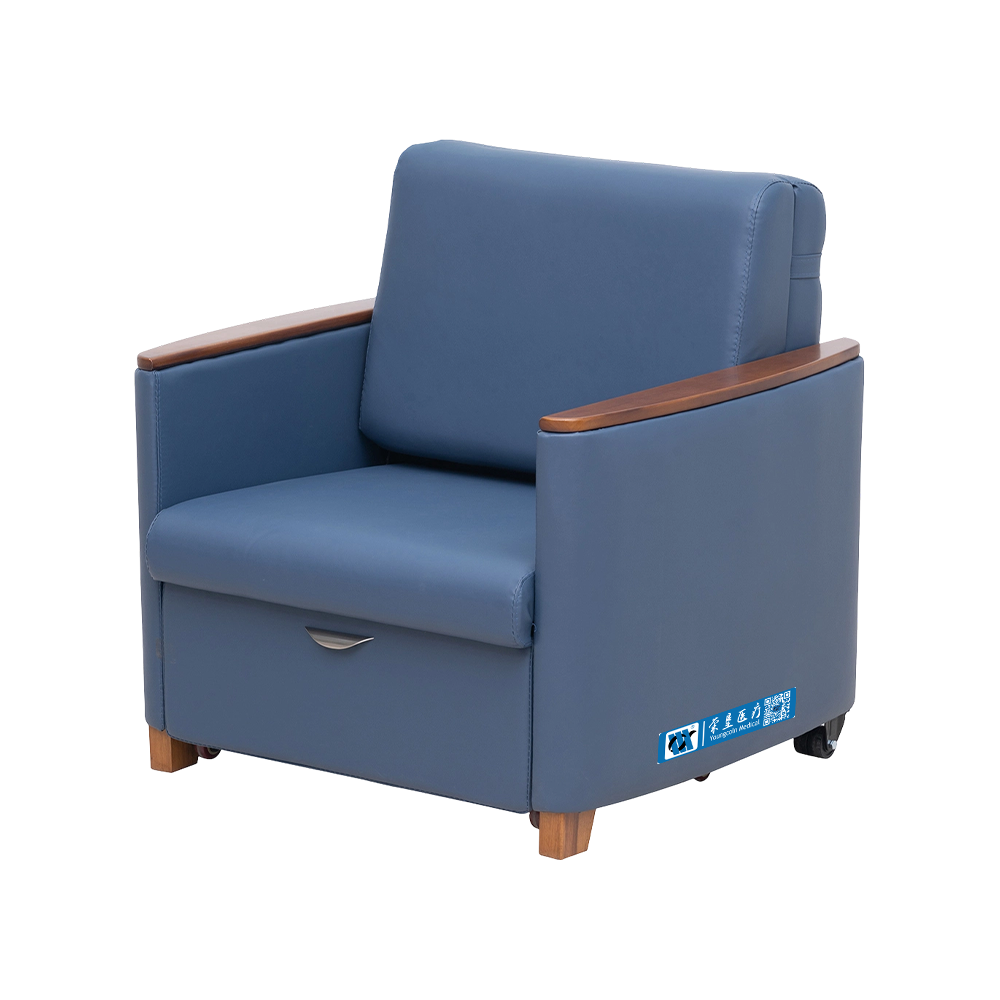 BDEC111 Hospital Recliner Sleeper Chair With Wheels