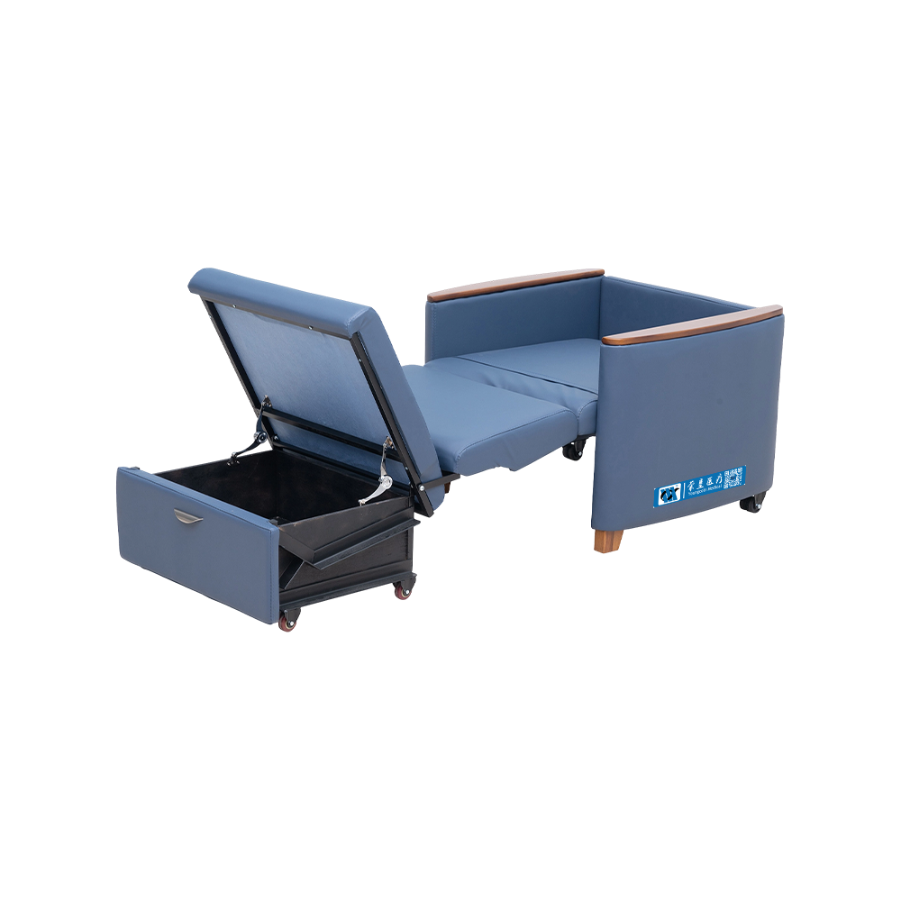 BDEC111 Hospital Recliner Sleeper Chair With Wheels