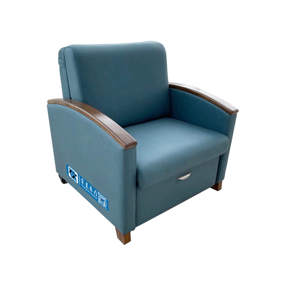 BDEC111 Hospital Recliner Sleeper Chair With Wheels