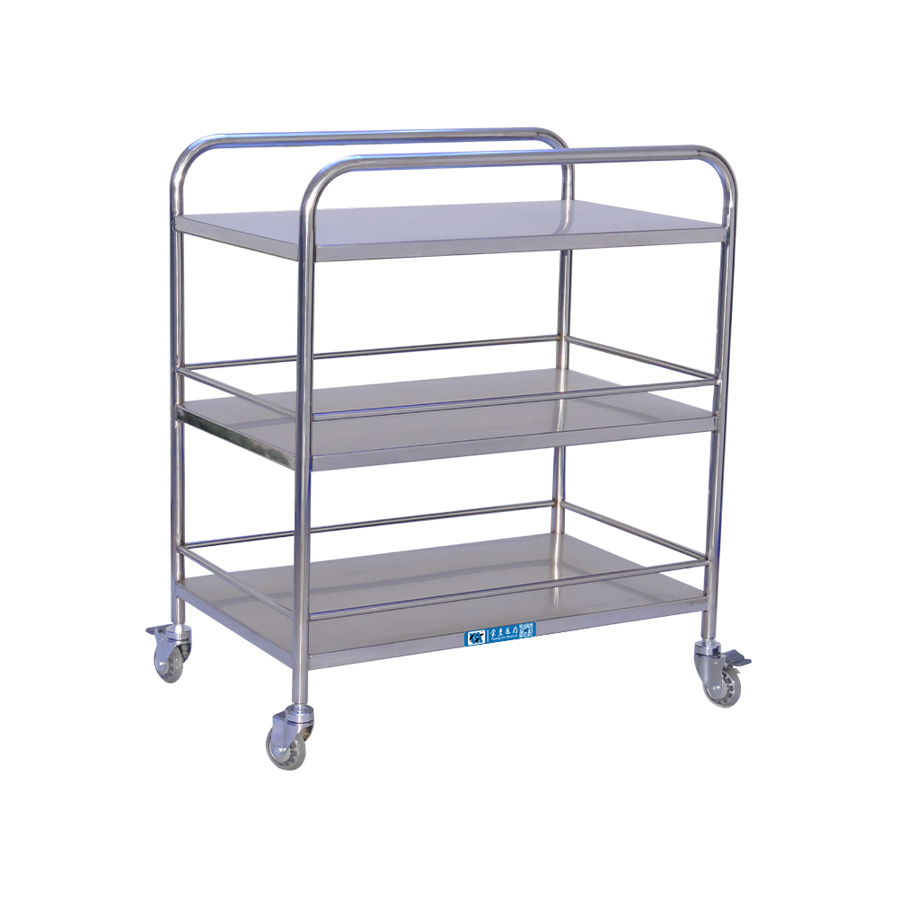 BDT202B Mobile Smooth Stainless Steel shelve Medical Instrument
