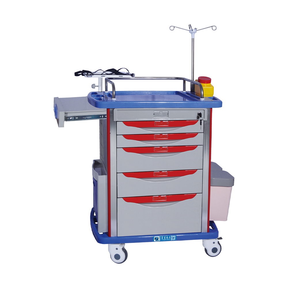 BDT212 Mobile Hospital Crash Cart With Drawers