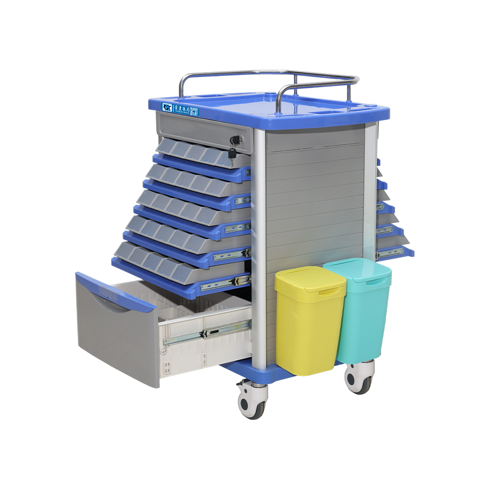 BDT214 Mobile Hospital Lockable Medication Trolley