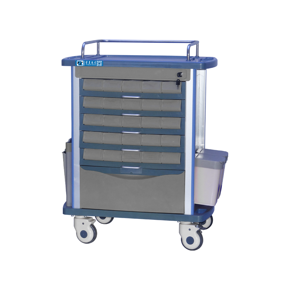 BDT214 Mobile Hospital Lockable Medication Trolley