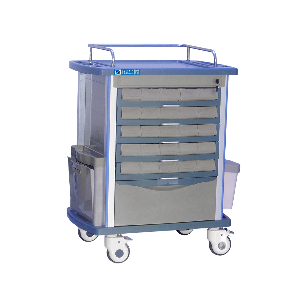 BDT214 Mobile Hospital Lockable Medication Trolley