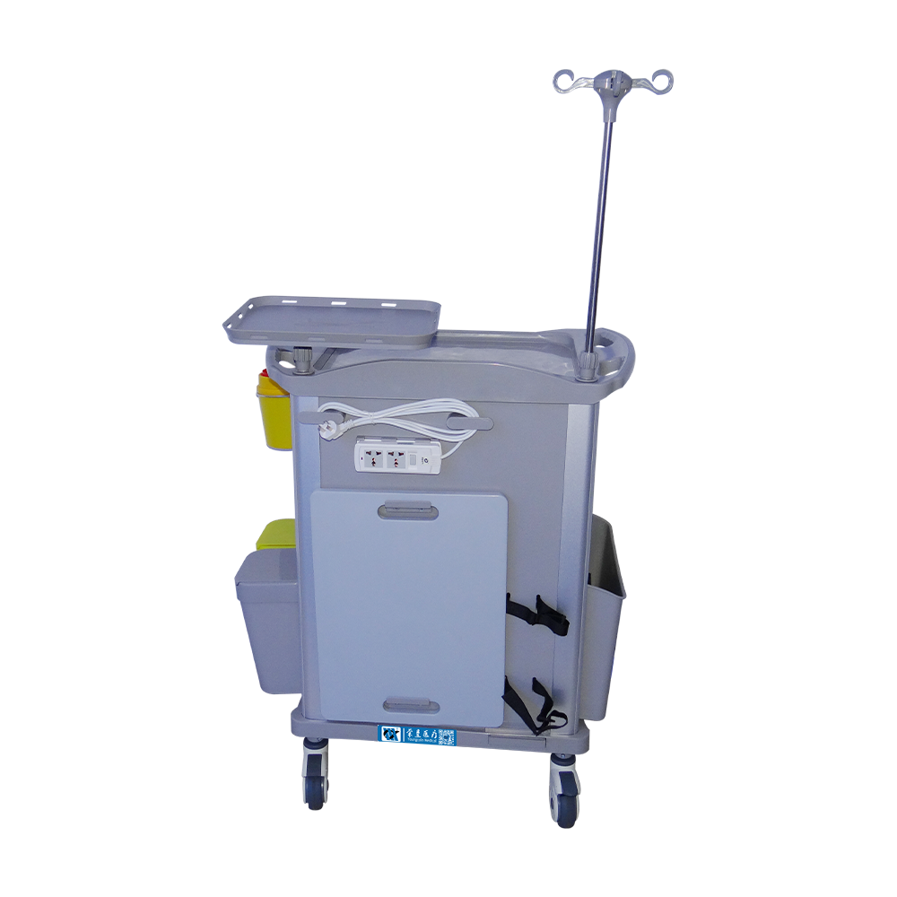 BDT223 Durable steel frame Medical ABS Mobile Hospital Emergency Trolley