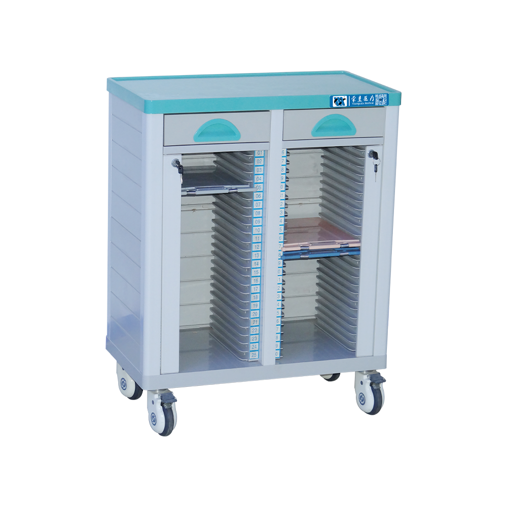 BDT217B Medical Record Holder Trolley On Wheels