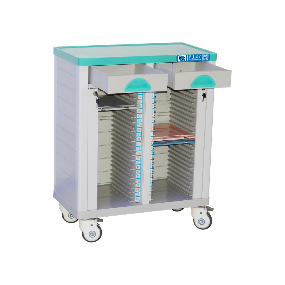 BDT217B Medical Record Holder Trolley On Wheels