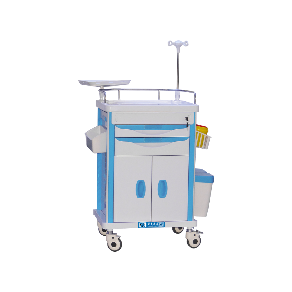 BDT219 Mobile Hospital Emergency Cart Trolley With Lock