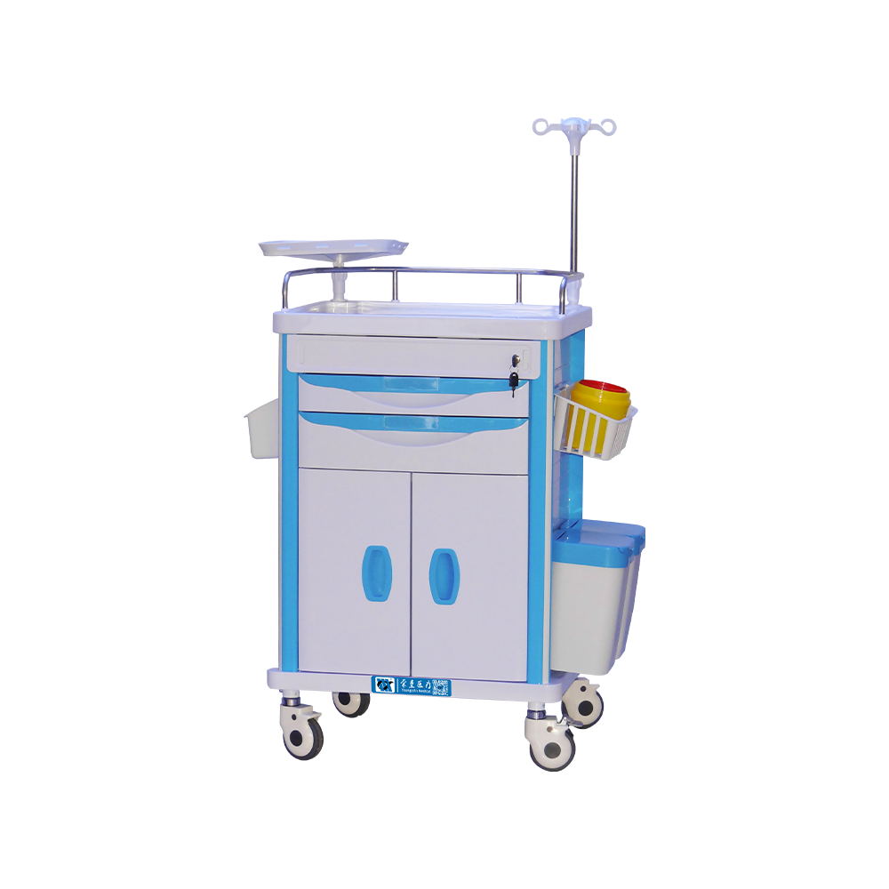 BDT219 Mobile Hospital Emergency Cart Trolley With Lock
