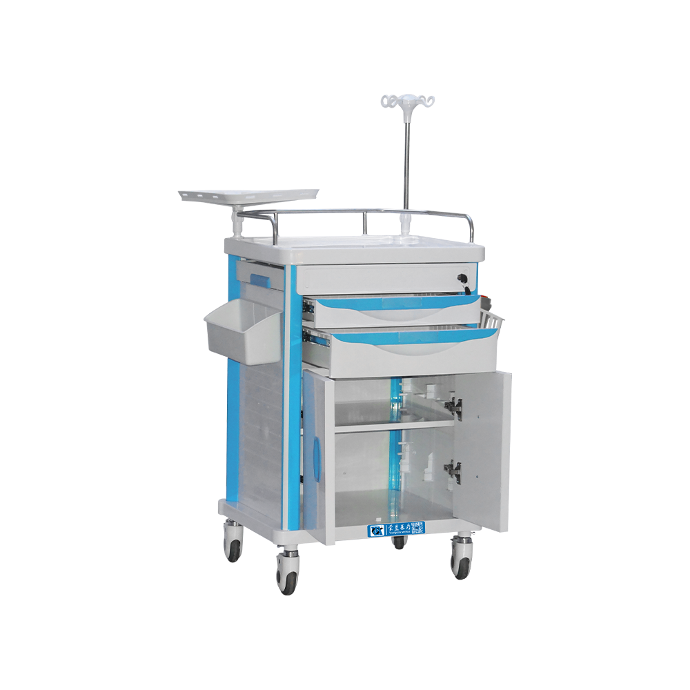 BDT219 Mobile Hospital Emergency Cart Trolley With Lock