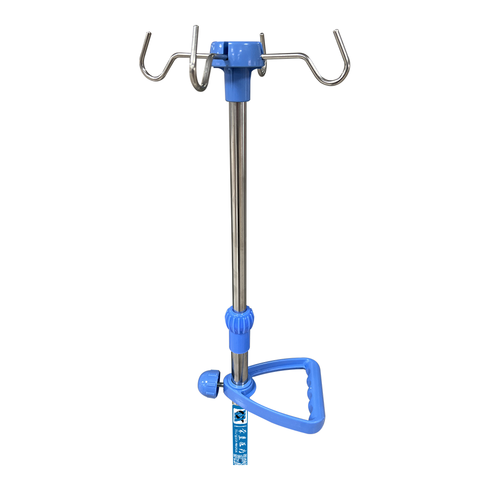 BDT223 Mobile Stainless Steel IV Pole Kit With Push Handle