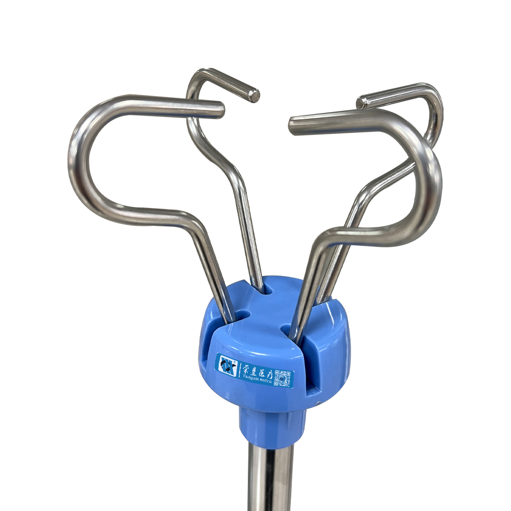 BDT223 Mobile Stainless Steel IV Pole Kit With Push Handle