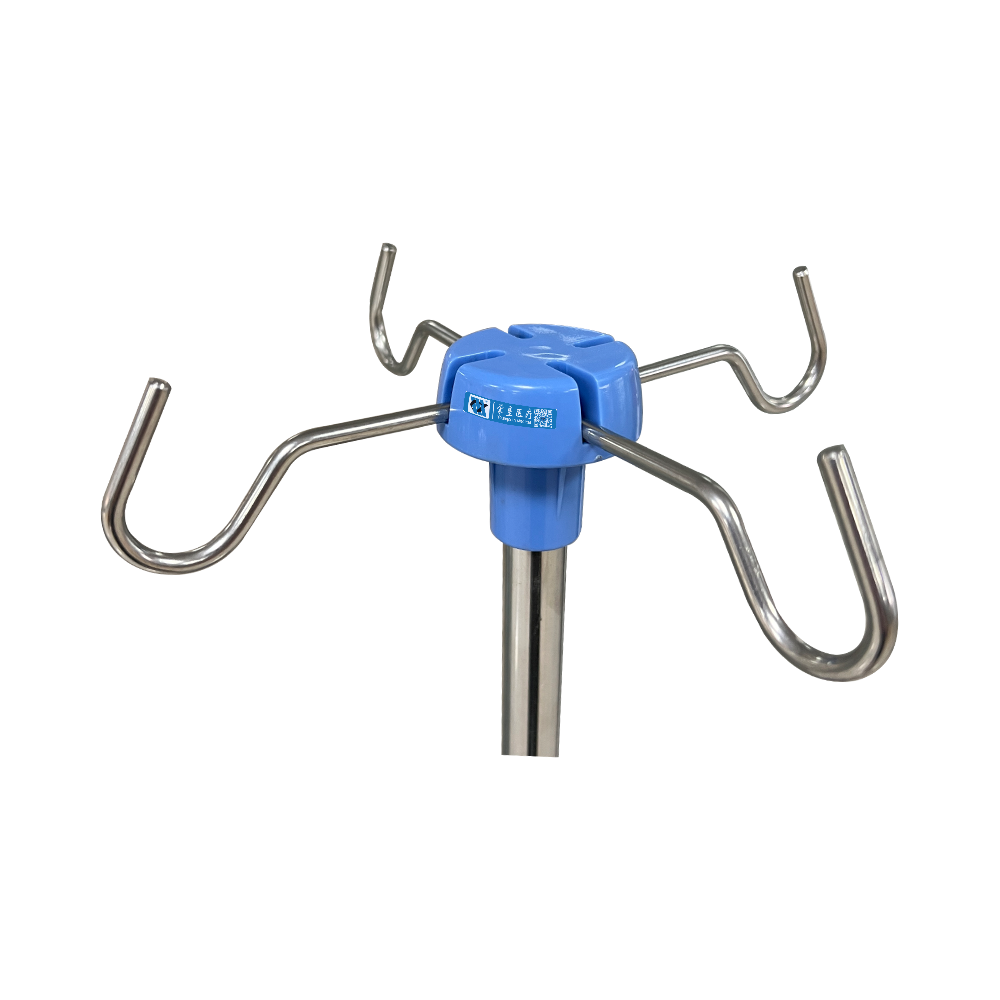 BDT223 Mobile Stainless Steel IV Pole Kit With Push Handle
