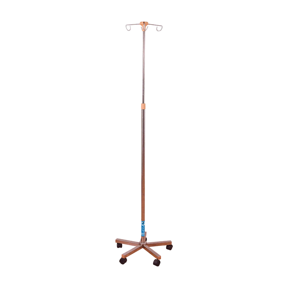 BDT224 Mobile Heavy Duty 5-leg IV Drip Stand For Hospital