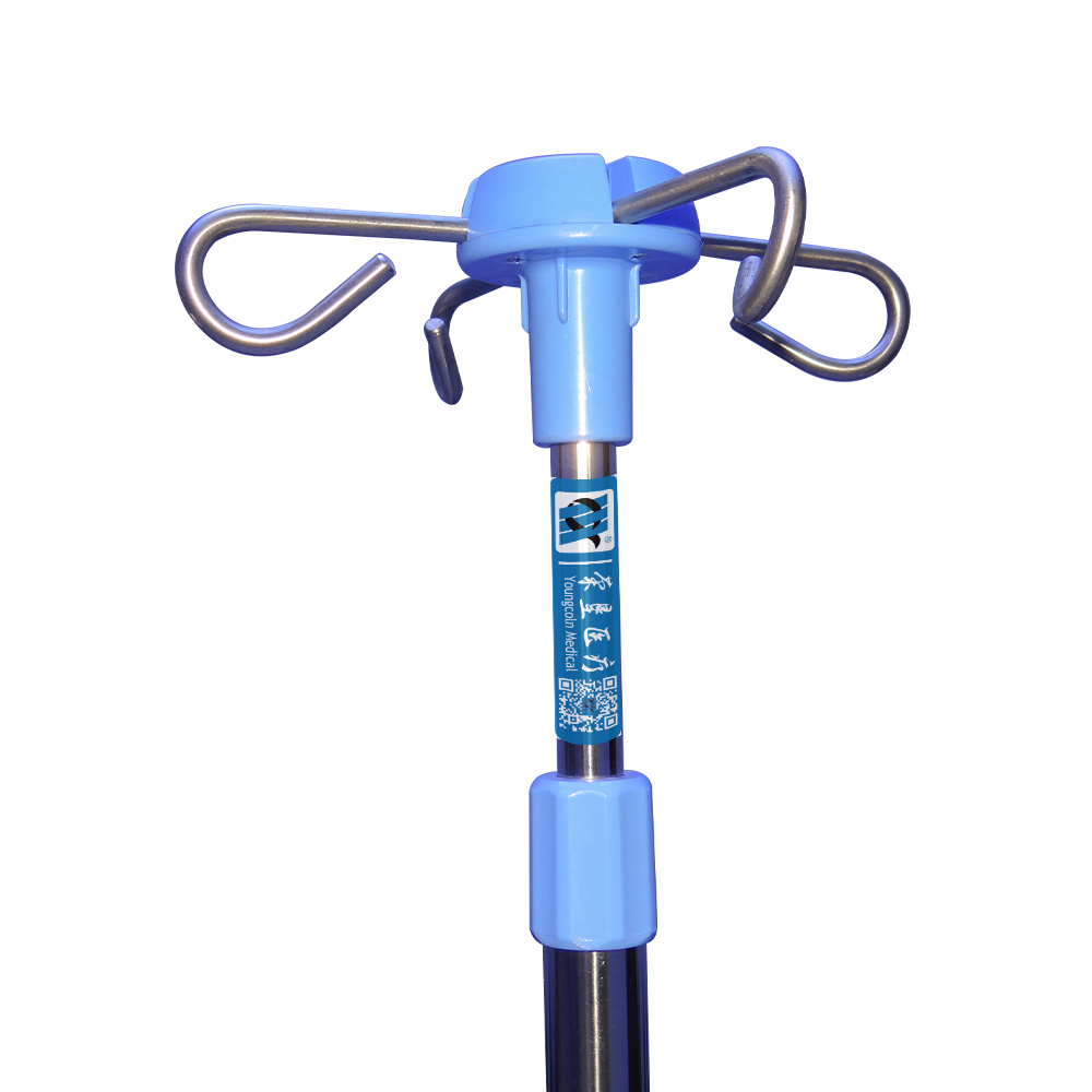 BDT224 Mobile Heavy Duty 5-leg IV Drip Stand For Hospital