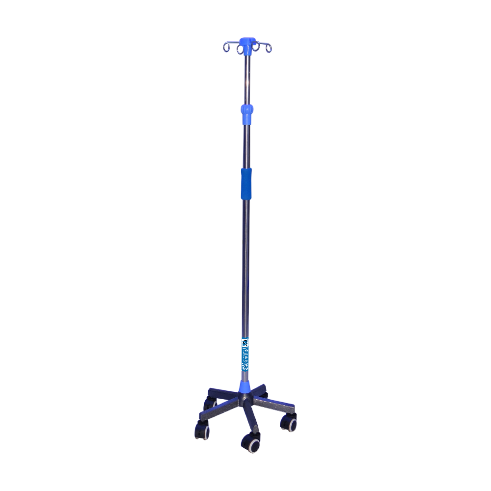BDT224 Mobile Heavy Duty 5-leg IV Drip Stand For Hospital