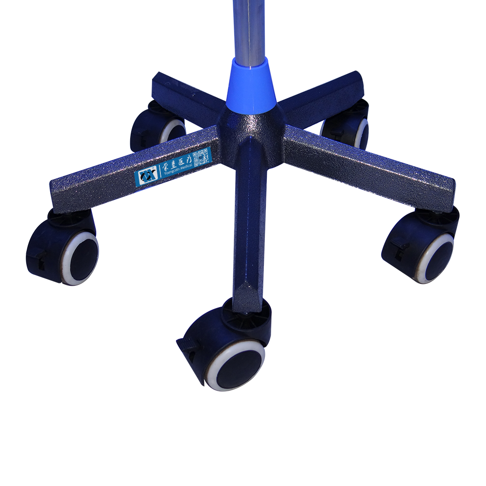 BDT224 Mobile Heavy Duty 5-leg IV Drip Stand For Hospital
