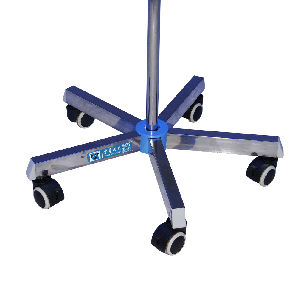 BDT224 Mobile Heavy Duty 5-leg IV Drip Stand For Hospital