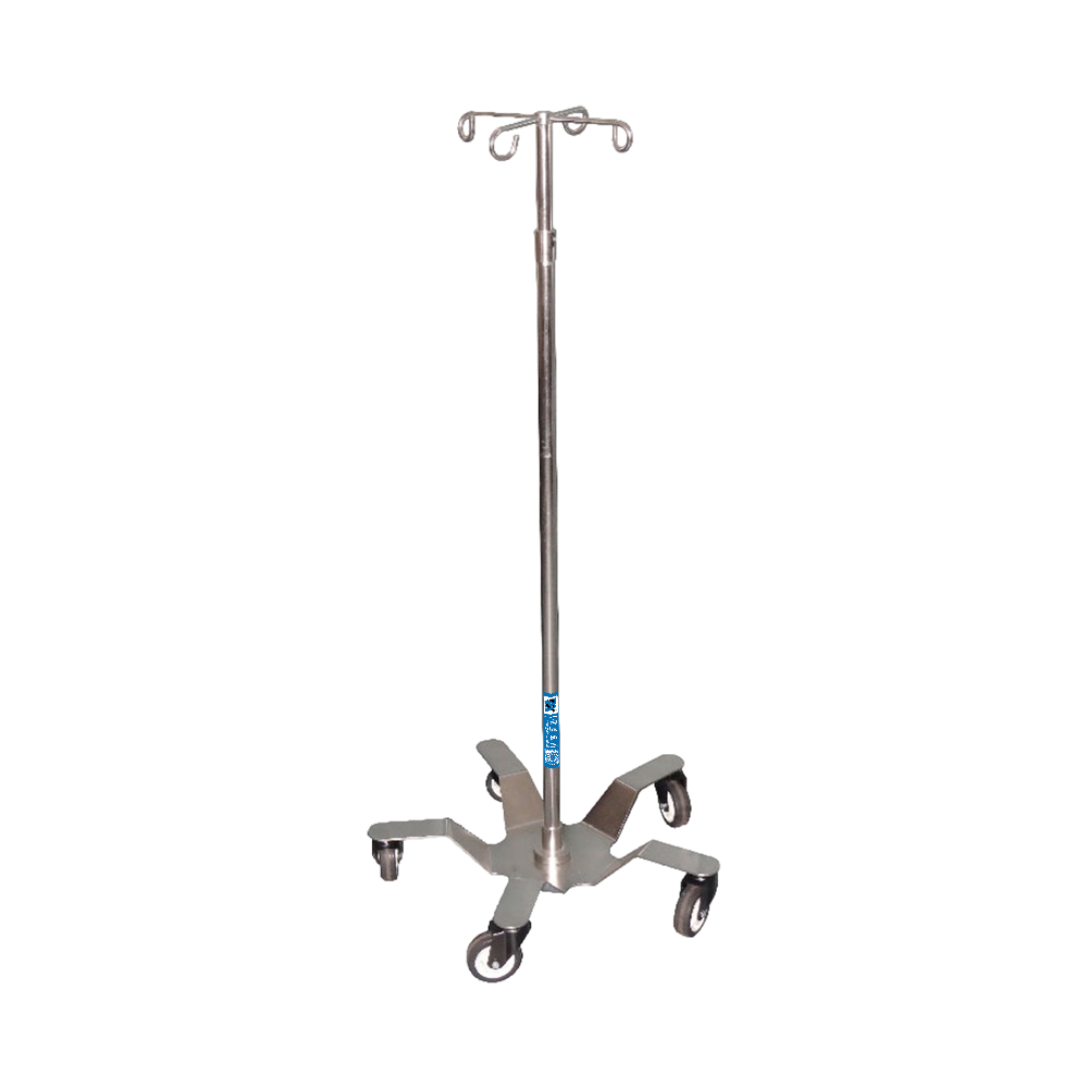 BDT225 Mobile Stainless Steel Medical IV Stand​ with Wheels