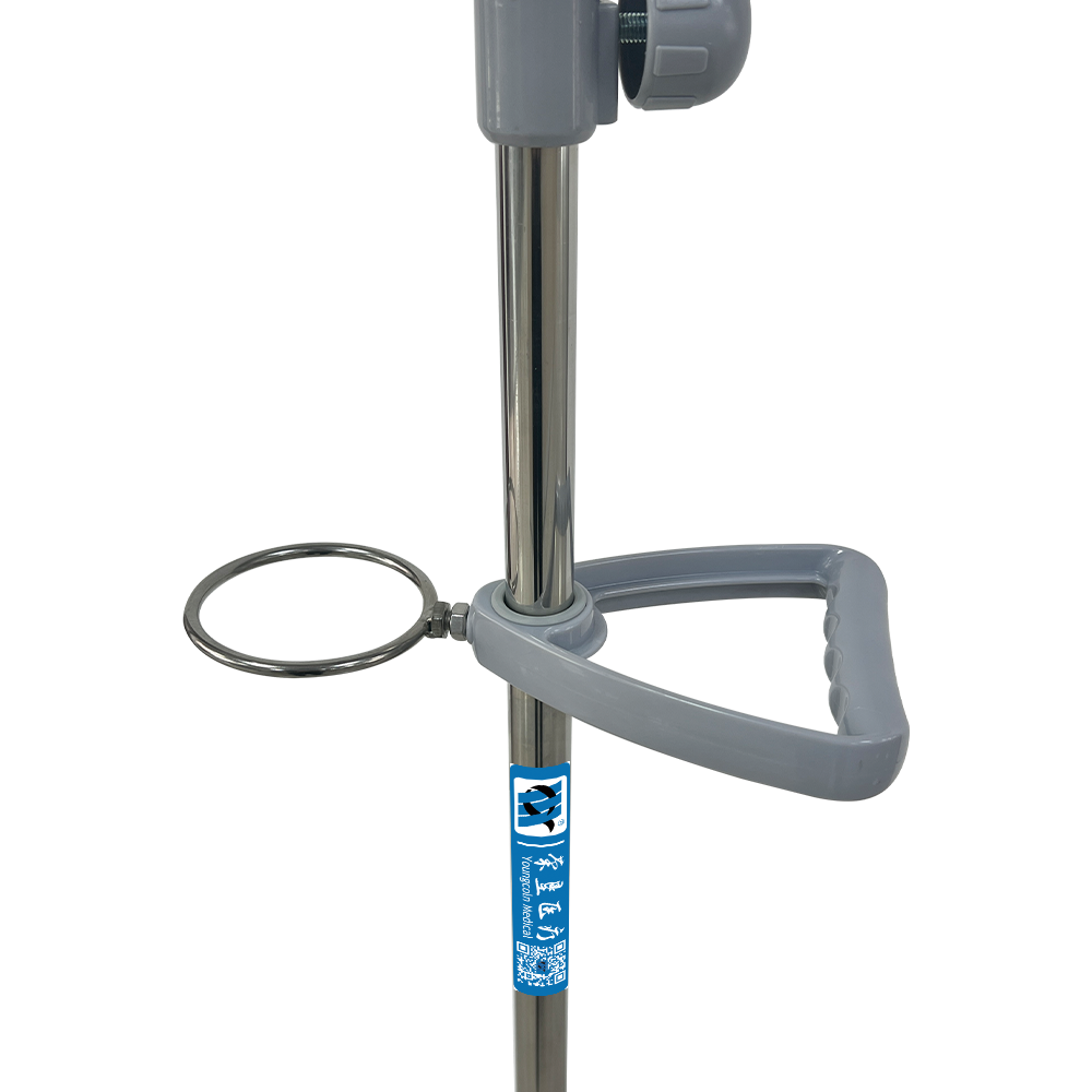 BDT226 Mobile Stainless Steel Medical IV Stand with Push Handle