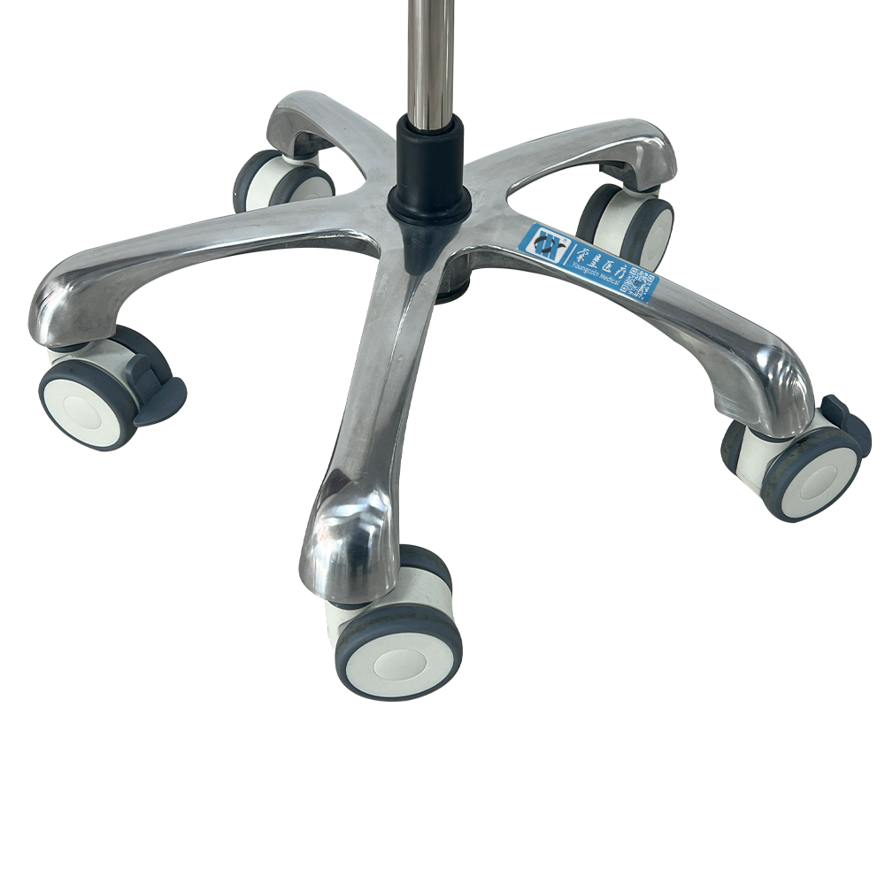 BDT226 Mobile Stainless Steel Medical IV Stand with Push Handle