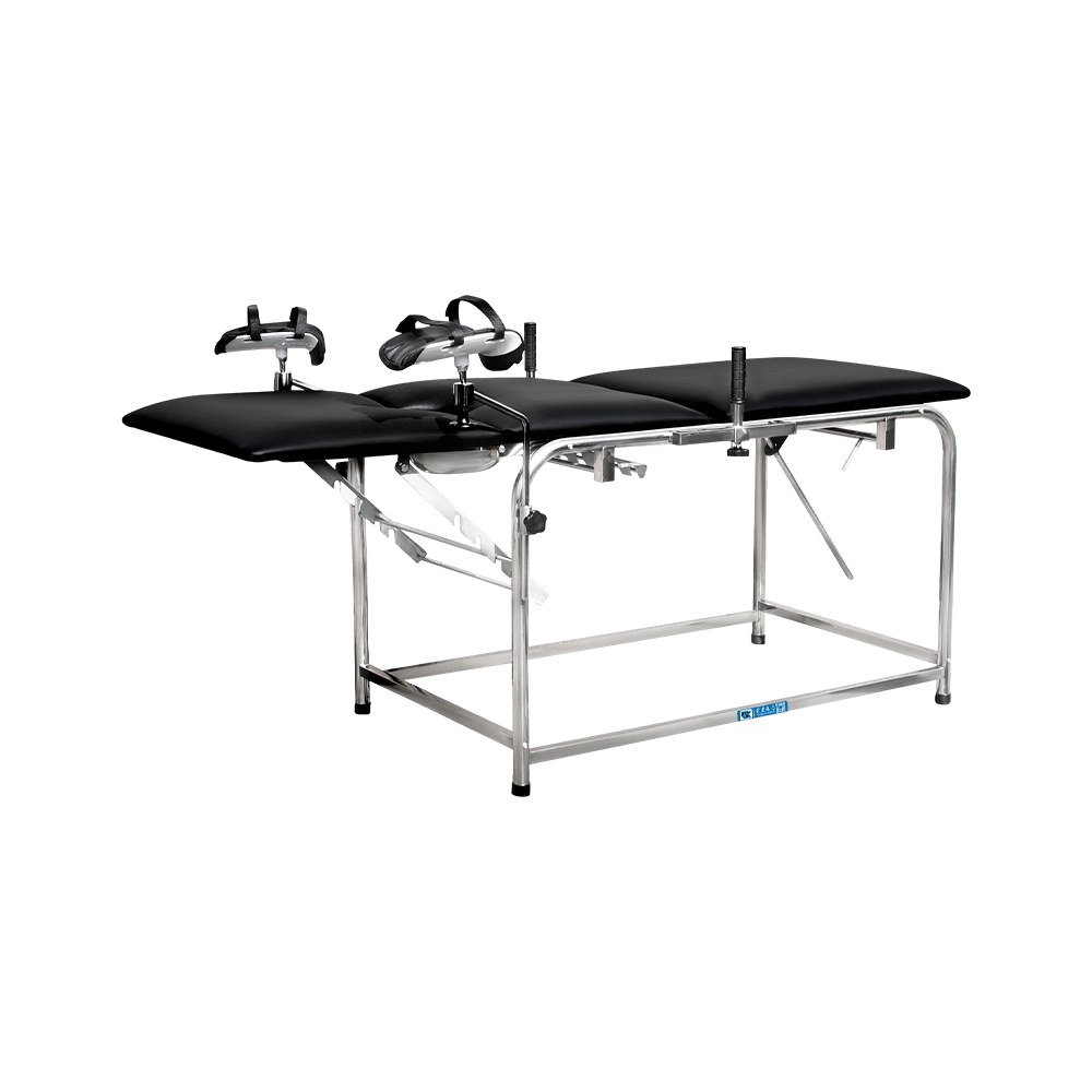 YC-C105(II) Manual Stainless Steel Gynecology Obstetric Table