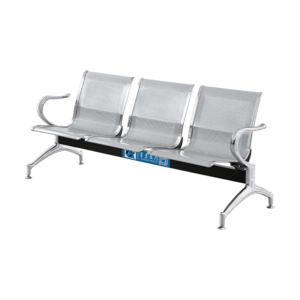 BDEC201 Stainless Steel 3 Seat Waiting Chair