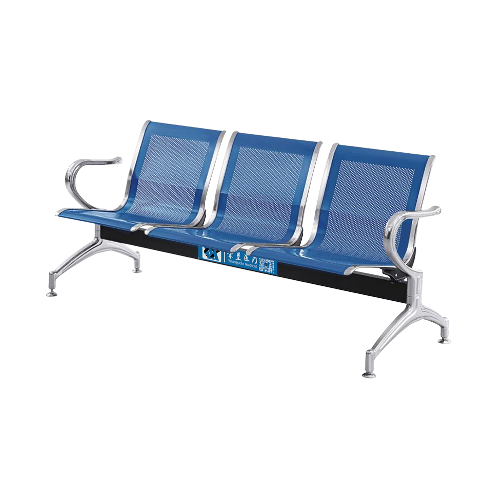 BDEC201 Stainless Steel 3 Seat Waiting Chair